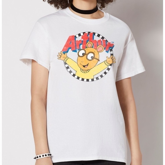 Arthur Licensed Graphic T-Shirt Tee Short Sleeve Unisex White Size XL NWT Gildan - Picture 2 of 8